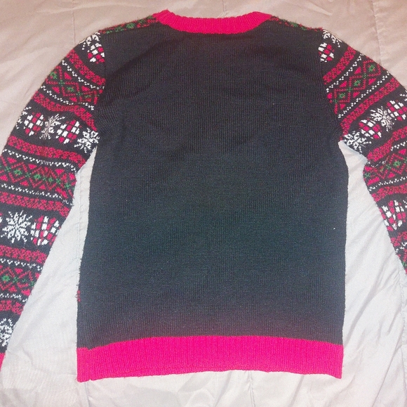 Ugly Christmas sweater DJ Dino, sz Large - Picture 2 of 3